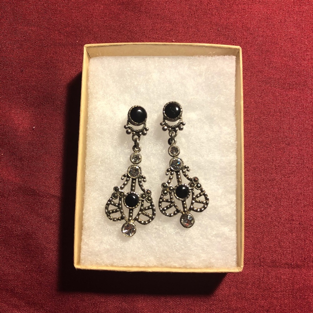 Classy goth earrings